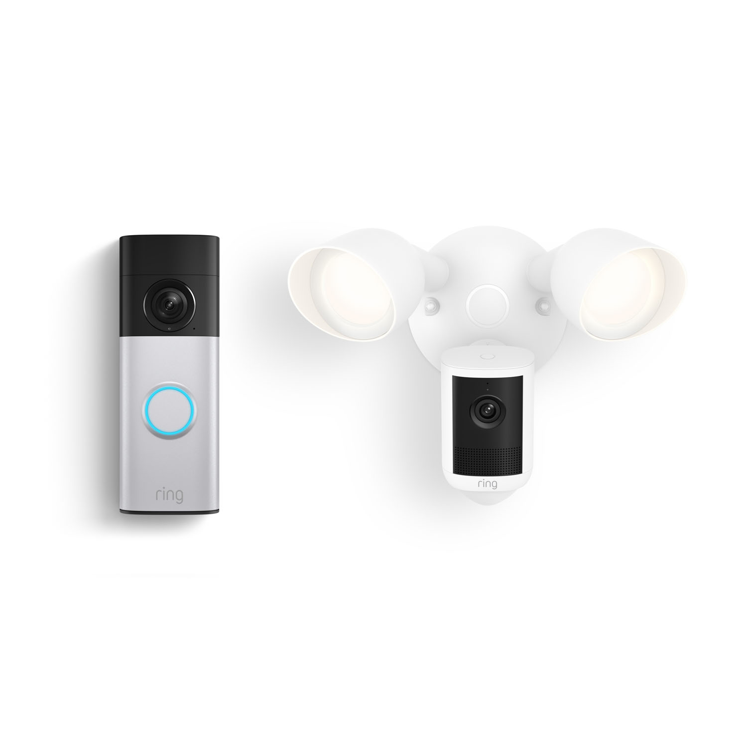 batteri doorbell plus nyeste model floodlight cam med ledning nyeste model