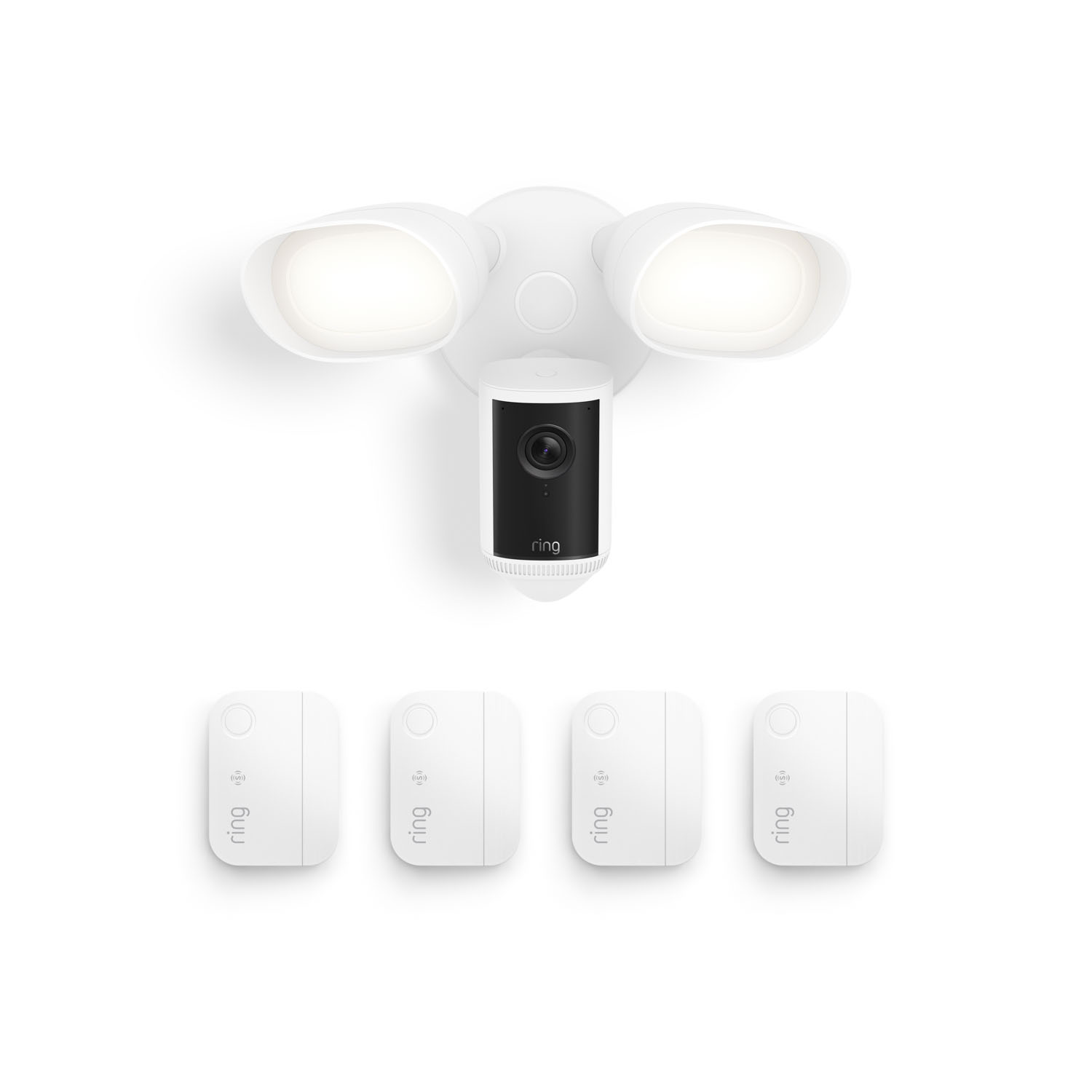 floodlight cam pro nyeste model 4 vindues- og dørsensorer nyeste model med retinal 4k