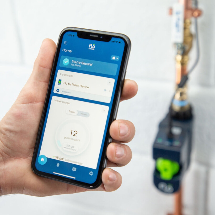 flo by moen 1-tommer smart vandventil