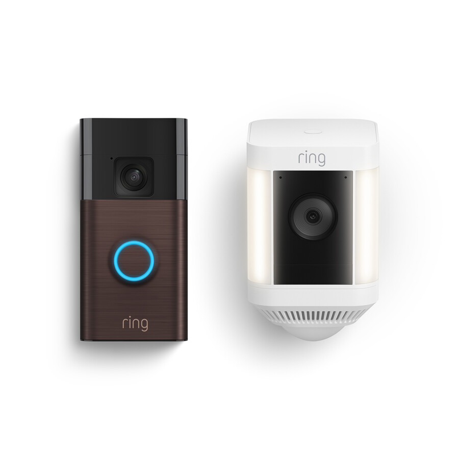 batteridrevet dørklokke spotlight cam plus